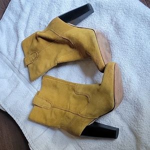 High heeled boots